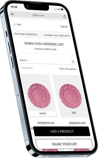 Cabana live gift list